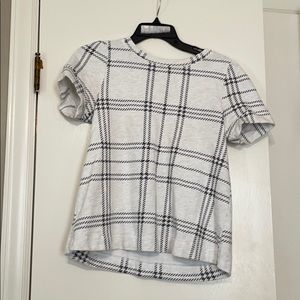 Heavier Material White & Grey Tee